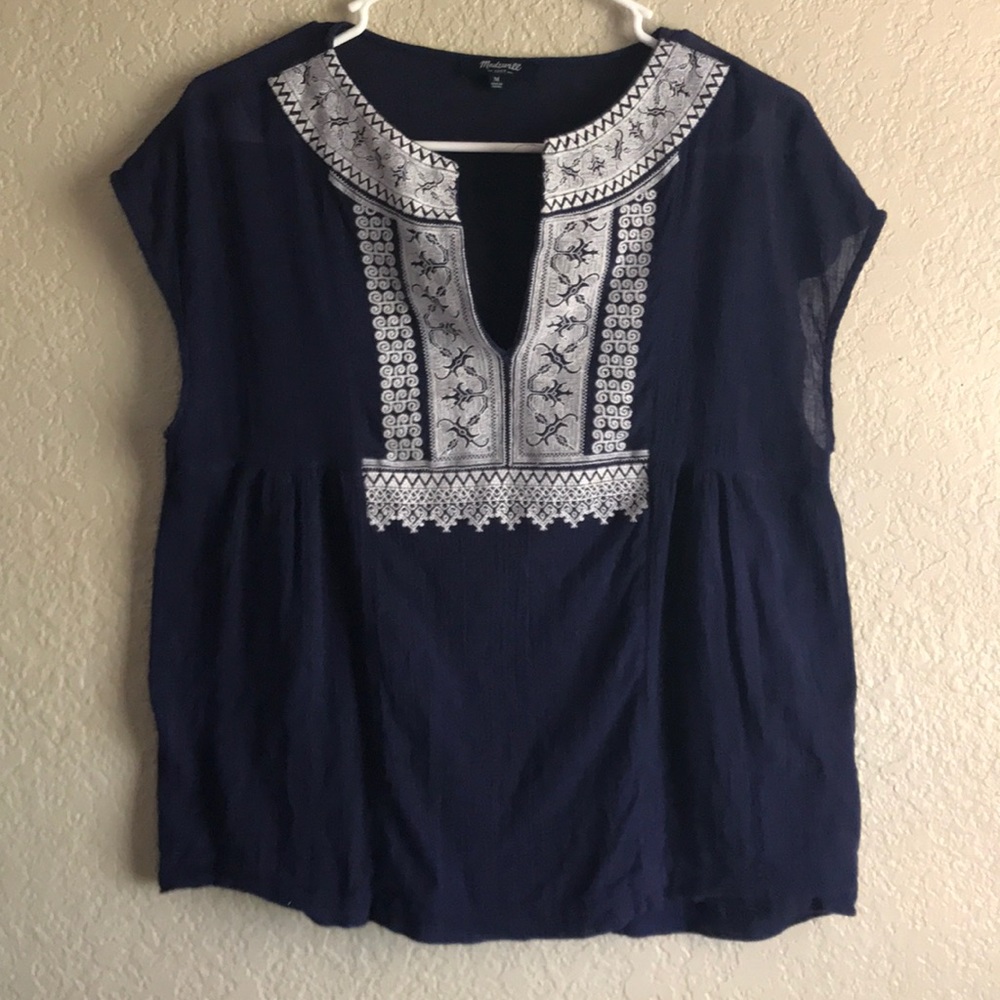 Madewell sheer blouse